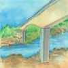 Bridge over River Chenab at Akhnoor, J&K.